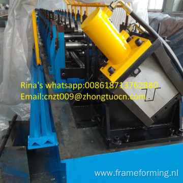 Metal cap rail omega channel machine  cap rail  roll forming machine